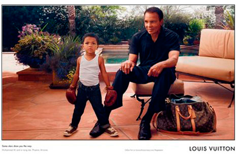 Muhammad Ali at Louis Vuitton