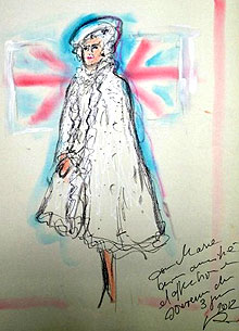 Queen’s Sketch by Karl Lagerfeld
