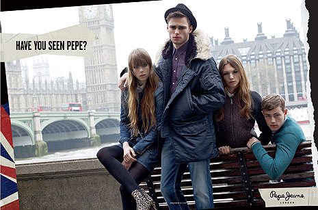 Pepe Jeans AW12 ad Campaign
