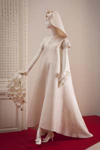 A Balenciaga wedding gown that Hubert de Givenchy has dubbed "Th