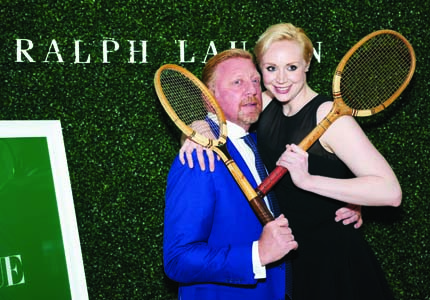 Ralph Lauren - Wimbledon Event - The Orangery - Kensington Palace 22nd June 2015 - BORIS BECKER & GWENDOLINE CHRISTIE