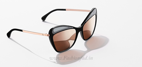 Sunglasses Chanel - Black cat eye sunglasses - CH5416C5343