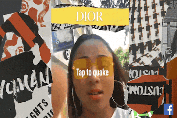 DiorColorquake Facebook Augmented Reality - Fashionfad